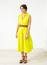 Load image into Gallery viewer, Balloon Cotton Dress in Yellow
